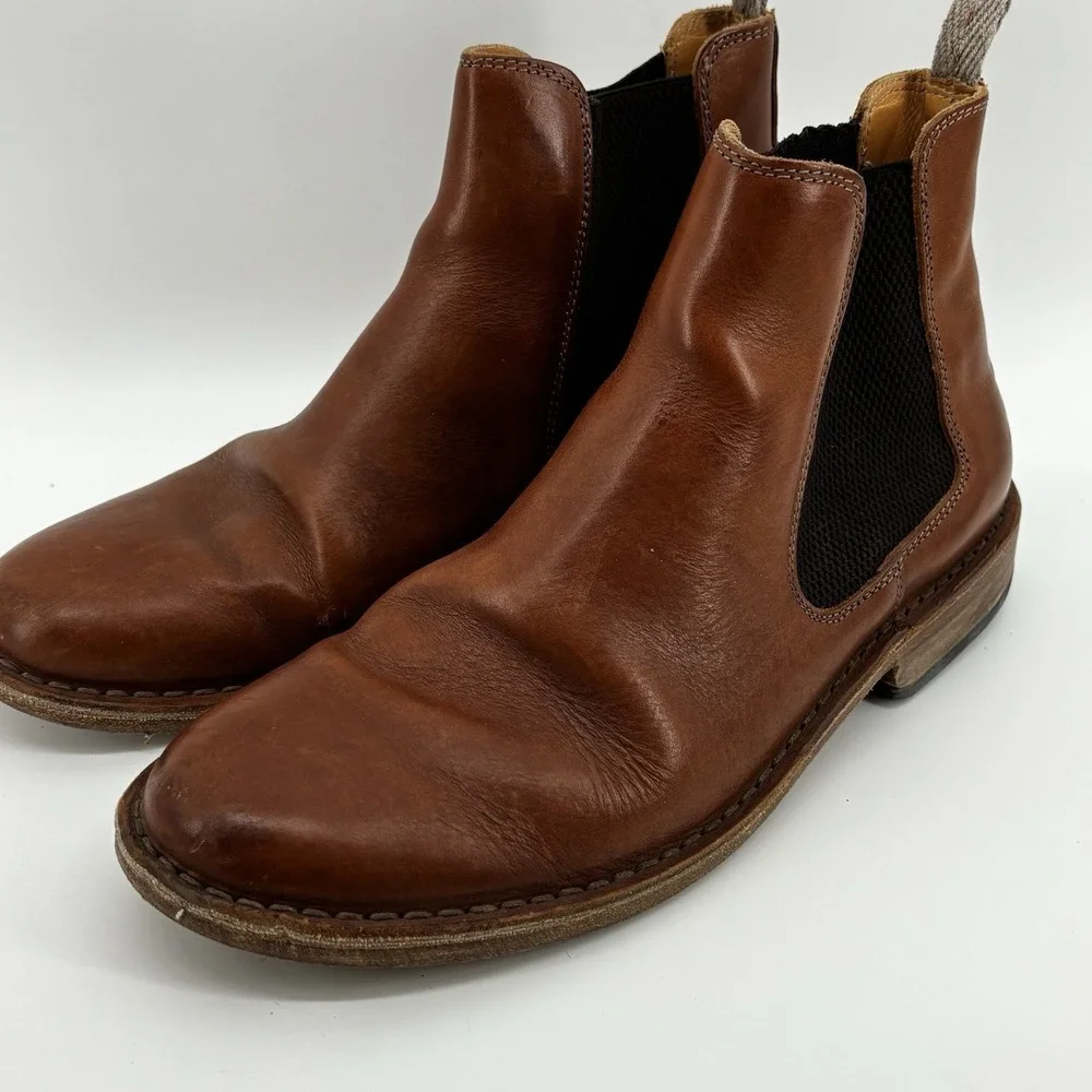 Astorflex Bitflex Chelsea Boots Mens EU43US10 Leather Brown Chestnut Made Italy